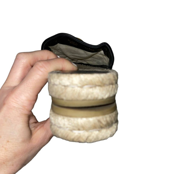 Gucci Matelasse Marmont Double G Chevron Double G Black Quilted Mules Size 37 - Picture 11 of 12